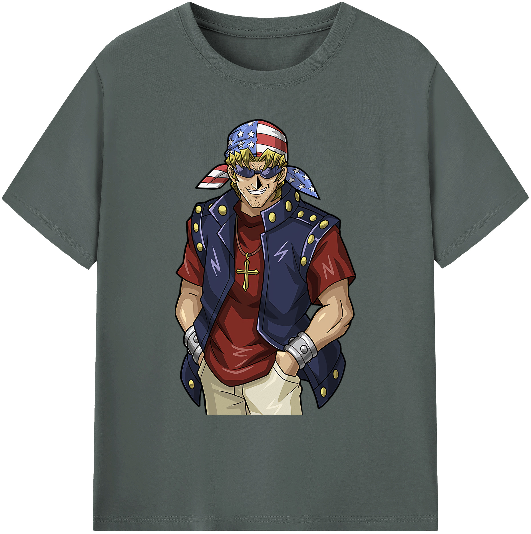 （画像用） 遊☆戯☆王 Yu-Gi-Oh! 綿100％ メンズ半袖Tシャツ｜肌触りやわらか＆通気性